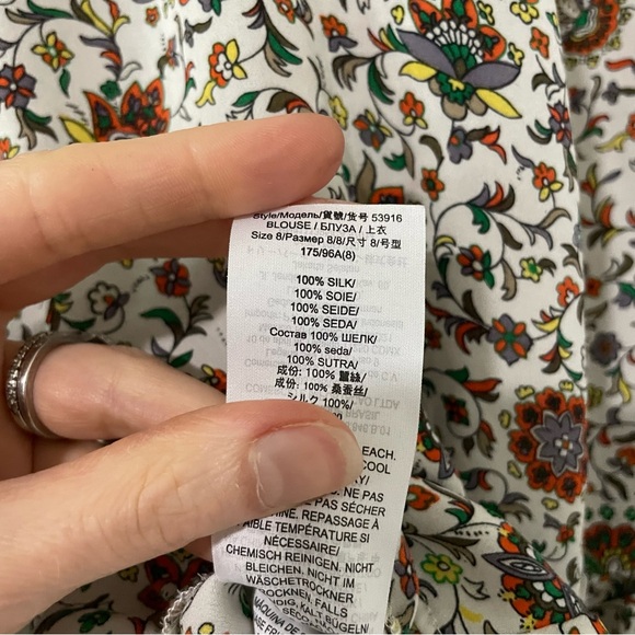 Tory Burch | Ruffle Floral Blouse - Picture 11 of 12